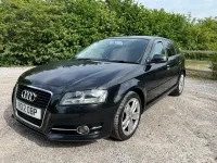 Begagnad Audi A3 Sportback Sport 105 HK (77 kW) 2012 Svart Halvkombi