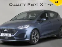 Begagnad Ford Fiesta ST-Line 125 HK (91 kW) 2023 Blå Halvkombi