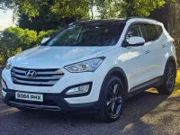 Used Hyundai Santa Fe Premium SE 197 HP (144 kW) 2014 White SUV