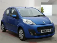 Begagnad Peugeot 107 Active 68 HK (50 kW) 2014 Blå Halvkombi