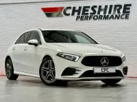 Used Mercedes A200 AMG line 175 HP (128 kW) 2021 White Hatchback