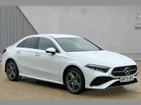 Used Mercedes A250 AMG Line Premium 214 HP (157 kW) 2023 White Sedan