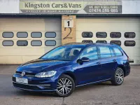 Used VW Golf VII SE 125 HP (91 kW) 2017 Blue Estate