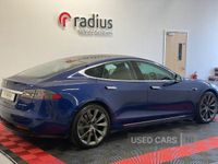 Used Tesla Model S Long Range AWD 397 kW (541 HP) 2020 Blue Hatchback