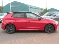 Used Skoda Fabia Design Edition 79 HP (58 kW) 2025 Velvet red metallic black magic pearl effect Hatchback
