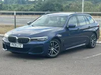 Used BMW 530e M Sport 287 HP (211 kW) 2021 Blue Estate