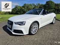 Used Audi A5 Cabriolet S-Line 148 HP (108 kW) 2016 White Cabriolet
