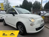 Used Fiat 500 Pop 69 HP (50 kW) 2009 White Cabriolet