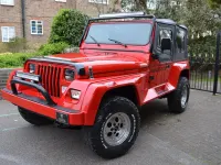 Used Jeep Wrangler 1991 Red SUV