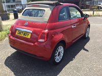 Used Fiat 500 Pop Star 2017 Red Cabriolet