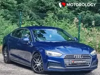 Used Audi A5 Sportback S-Line 190 HP (139 kW) 2017 Blue Hatchback