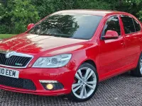 Used Skoda Octavia vRS 200 HP (147 kW) 2010 Red Hatchback