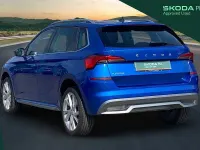 Used Skoda Kamiq SE L Executive 147 HP (108 kW) 2022 Race blue metallic SUV