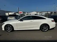 Used Mercedes E220 AMG line 194 HP (142 kW) 2018 White Coupe