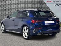 Used Audi A3 S-Line 150 HP (110 kW) 2022 Blue Sedan