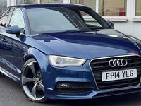 Used Audi A3 S-Line 150 HP (110 kW) 2014 Blue Sedan