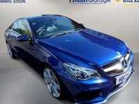 Used Mercedes E350 AMG line 258 HP (189 kW) 2017 Blue Coupe