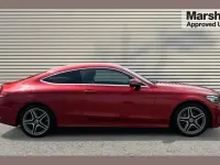 Used Mercedes C200 AMG line 180 HP (132 kW) 2021 Red Coupe