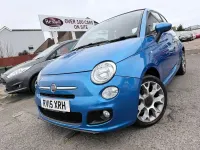 Used Fiat 500S S 2015 Blue Cabriolet
