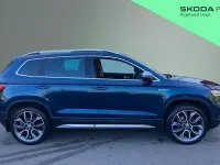 Used Skoda Karoq Scout 4x4 150 HP (110 kW) 2019 Petrol blue metallic SUV