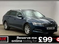 Used Skoda Superb SE Technology 147 HP (108 kW) 2022 Blue Estate