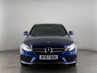 Used Mercedes C200 AMG line 184 HP (135 kW) 2017 Blue Sedan