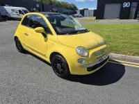 Used Fiat 500C Lounge 69 HP (50 kW) 2010 Yellow Cabriolet