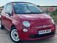 Used Fiat 500C S 69 HP (50 kW) 2014 Red Cabriolet