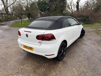 Used VW Golf SE 105 HP (77 kW) 2011 White Cabriolet