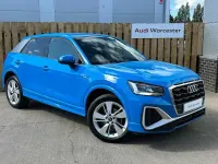 Used Audi Q2 S-Line 150 HP (110 kW) 2021 Turbo blue SUV