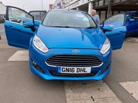 Used Ford Fiesta Zetec 2016 Blue Hatchback