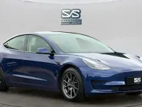 Used Tesla Model 3 Standard Range Plus 180 kW (245 HP) 2020 Blue Sedan
