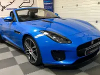 Used Jaguar F-Type R-Dynamic 300 HP (220 kW) 2018 Blue Cabriolet