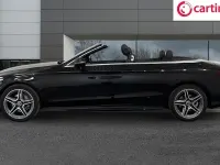 Used Mercedes C200 AMG line 198 HP (145 kW) 2019 Black Cabriolet