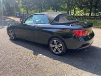 Used BMW 218 Sport Line 136 HP (100 kW) 2017 Black Cabriolet