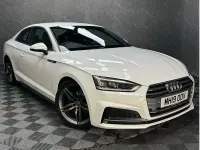 Used Audi A5 S-Line 150 HP (110 kW) 2019 White Coupe