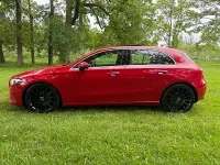 Used Mercedes A180 Premium Plus 116 HP (85 kW) 2019 Red Hatchback