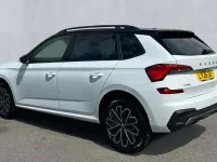 New Skoda Kamiq Design Edition 116 HP (85 kW) 2026 Moon white metallic black magic pearl effect SUV