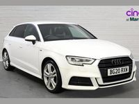 Used Audi A3 S-Line 147 HP (108 kW) 2020 White Hatchback