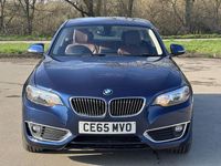 Used BMW 218 Luxury Line 136 HP (100 kW) 2015 Blue Coupe