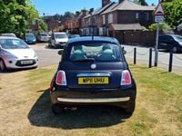 Used Fiat 500 Lounge 69 HP (50 kW) 2011 Black Hatchback