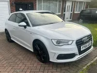 Used Audi A3 S-Line 125 HP (91 kW) 2014 White Hatchback
