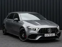 Usado Mercedes A45 AMG 421 HP (309 kW) 2020 Cinzento Citadino