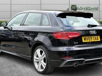 Used Audi A3 Sportback S-Line 116 HP (85 kW) 2019 Black Hatchback