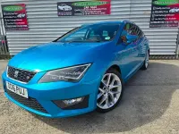 Used Seat Leon FR 125 HP (91 kW) 2016 Blue Estate