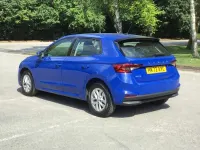 Begagnad Skoda Fabia Comfort 2022 Blå Halvkombi