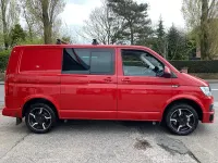 Used VW T6 Highline 204 HP (150 kW) 2017 Red Van
