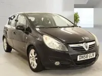 Used Vauxhall Corsa 2009 Black Hatchback