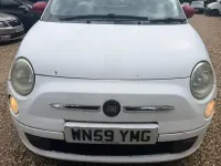 Used Fiat 500 Pop 69 HP (50 kW) 2009 White Cabriolet