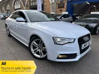 Used Audi A5 S-Line 225 HP (165 kW) 2015 White Coupe